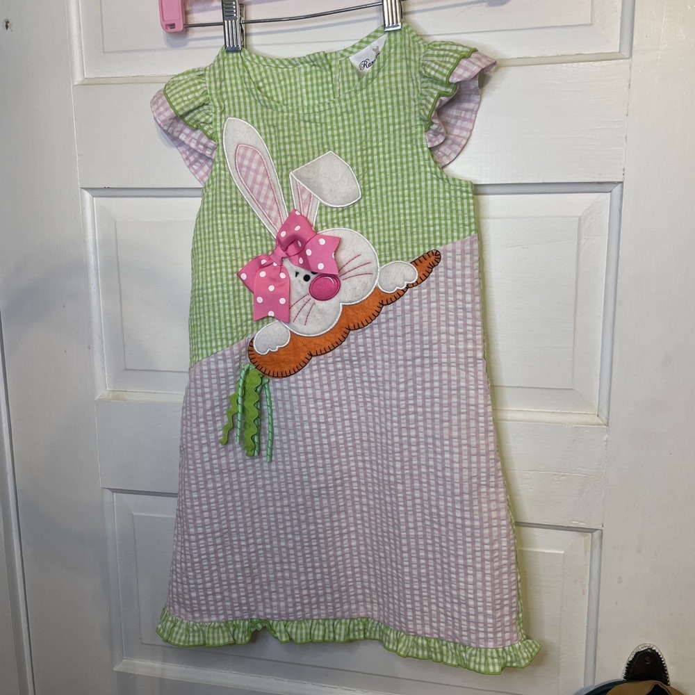Adorable Easter Dress Casual Bunny Rabbit Carrot 6